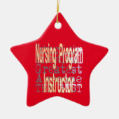 看護プログラムインストラクター セラミックオーナメント (正面)