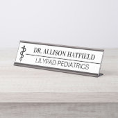 看護モダン医の医師 デスクネームプレート (正面)
