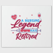 看護伝説退職したが ラッピングペーパー (フラット)