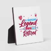 看護伝説退職した フォトプラーク (正面)