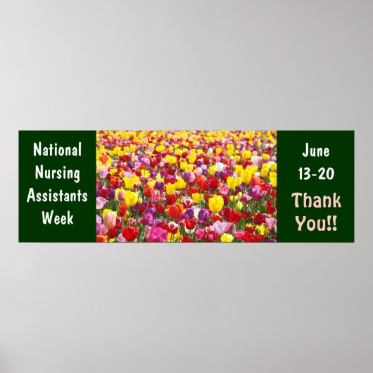 看護助手の週ポスターありがとう ポスター (正面)