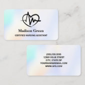 看護助手CNA 名刺 (正面/裏面)