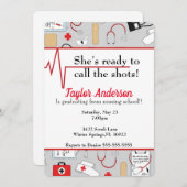 看護医学校卒業招待状 招待状 (正面/裏面)