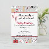 看護医学校卒業招待状 招待状 (スタンド正面)