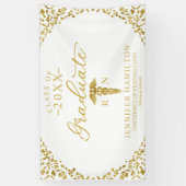 看護医学校白金ゴールド卒業 横断幕 (縦)