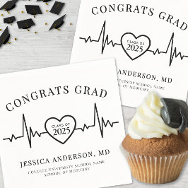 看護医師医学卒業 スタンダードカクテルナプキン