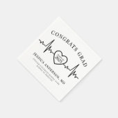 看護医師医学卒業 スタンダードカクテルナプキン (角)