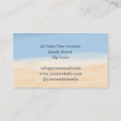 看護医療気に海セルビーチ 名刺 (裏面)