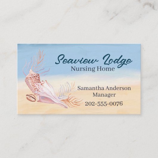 看護医療気に海セルビーチ 名刺 (正面)