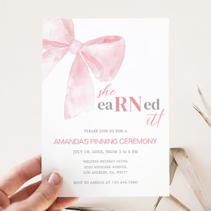 看護医療RNピンニング卒業パーティー 招待状