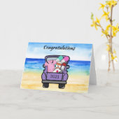 看護卒業式のカードおめでとう カード (黄色い花)