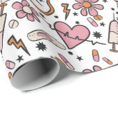 看護卒業式パーティラッピング紙医療 ラッピングペーパー (ロールコーナー)