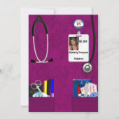 看護卒業招待状 招待状 (正面)