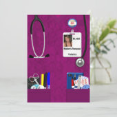 看護卒業招待状 招待状 (スタンド正面)