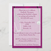 看護卒業招待状 招待状 (裏面)