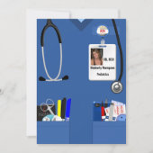 看護卒業招待状 招待状 (正面)