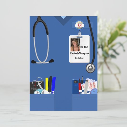 看護卒業招待状 招待状 (スタンド正面)