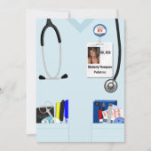 看護卒業招待状 招待状 (正面)