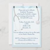 看護卒業招待状 招待状 (裏面)