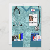 看護卒業招待状 招待状 (正面)