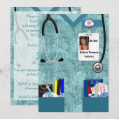 看護卒業招待状 招待状 (正面/裏面)