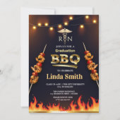 看護卒業BBQ招待状 | RN記号 招待状 (正面)