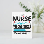 看護婦の読み込み中 ポストカード (スタンド正面)