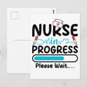 看護婦作業中 読込中 ポストカード (正面/裏面)