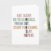 看護学おもしろい生の将来のナース カード (正面)