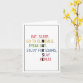 看護学おもしろい生の将来のナース カード (黄色い花)