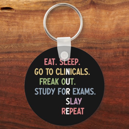 看護学おもしろい生の将来のナース キーホルダー (正面)