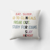 看護学おもしろい生の将来のナース クッション (裏面)