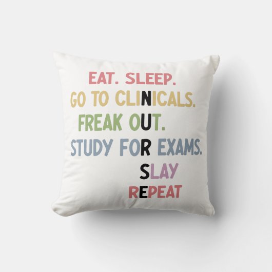 看護学おもしろい生の将来のナース クッション (正面)