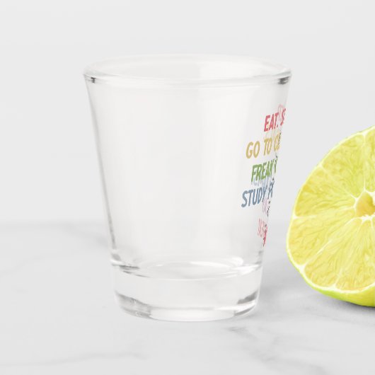 看護学おもしろい生の将来のナース ショットグラス (左)