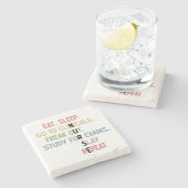 看護学おもしろい生の将来のナース ストーンコースター (横)