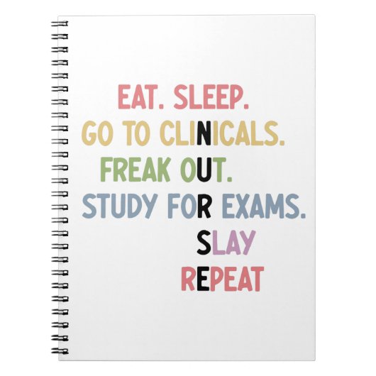 看護学おもしろい生の将来のナース ノートブック (正面)