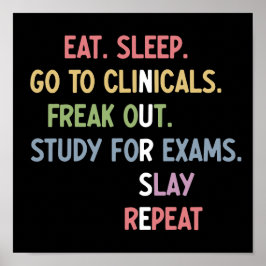 看護学おもしろい生の将来のナース ポスター