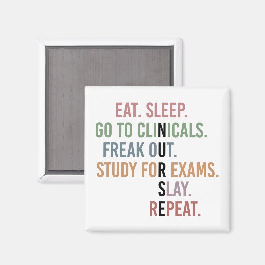 看護学おもしろい生の将来のナース マグネット (正面/裏面)