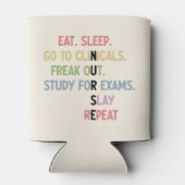 看護学おもしろい生の将来のナース 缶クーラー (裏面)