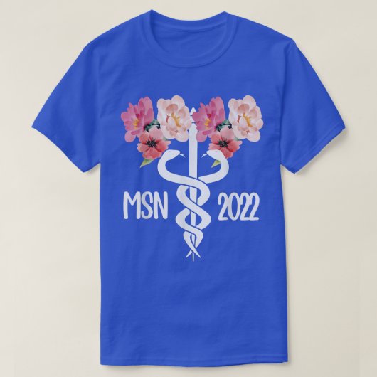 看護学の修士2022年Nursiの修士 Tシャツ (デザイン正面)