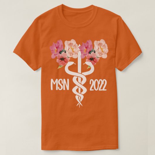 看護学の修士2022年Nursiの修士 Tシャツ (デザイン正面)