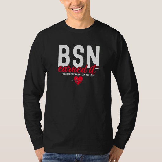 看護学の学士Bsn RnはNを獲得 Tシャツ (正面)