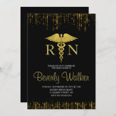 看護学エレガント科卒業 招待状 (正面/裏面)