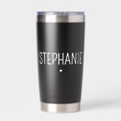 看護学パーソナライズされた生のおもしろいナース 保温保冷タンブラー (背面)