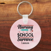 看護学パーソナライズされた生 キーホルダー (正面)