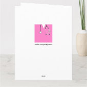 看護学パーソナライズされた科卒業 カード (裏面)