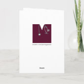 看護学パーソナライズされた科卒業 カード (裏面)