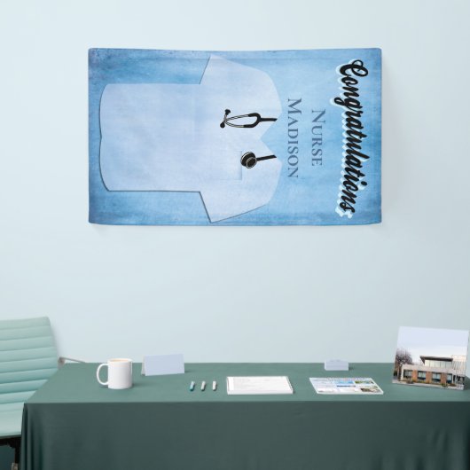 看護学パーソナライズされた科卒業 横断幕 (トレードショー)