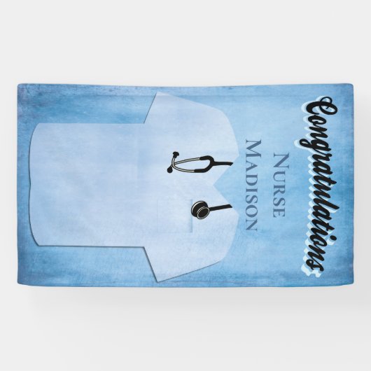 看護学パーソナライズされた科卒業 横断幕 (横)