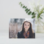 看護学位写真卒業発表カード 案内ポストカード (スタンド正面)